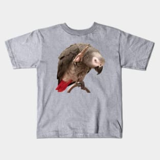 African Grey Parrot Funny Wave Kids T-Shirt